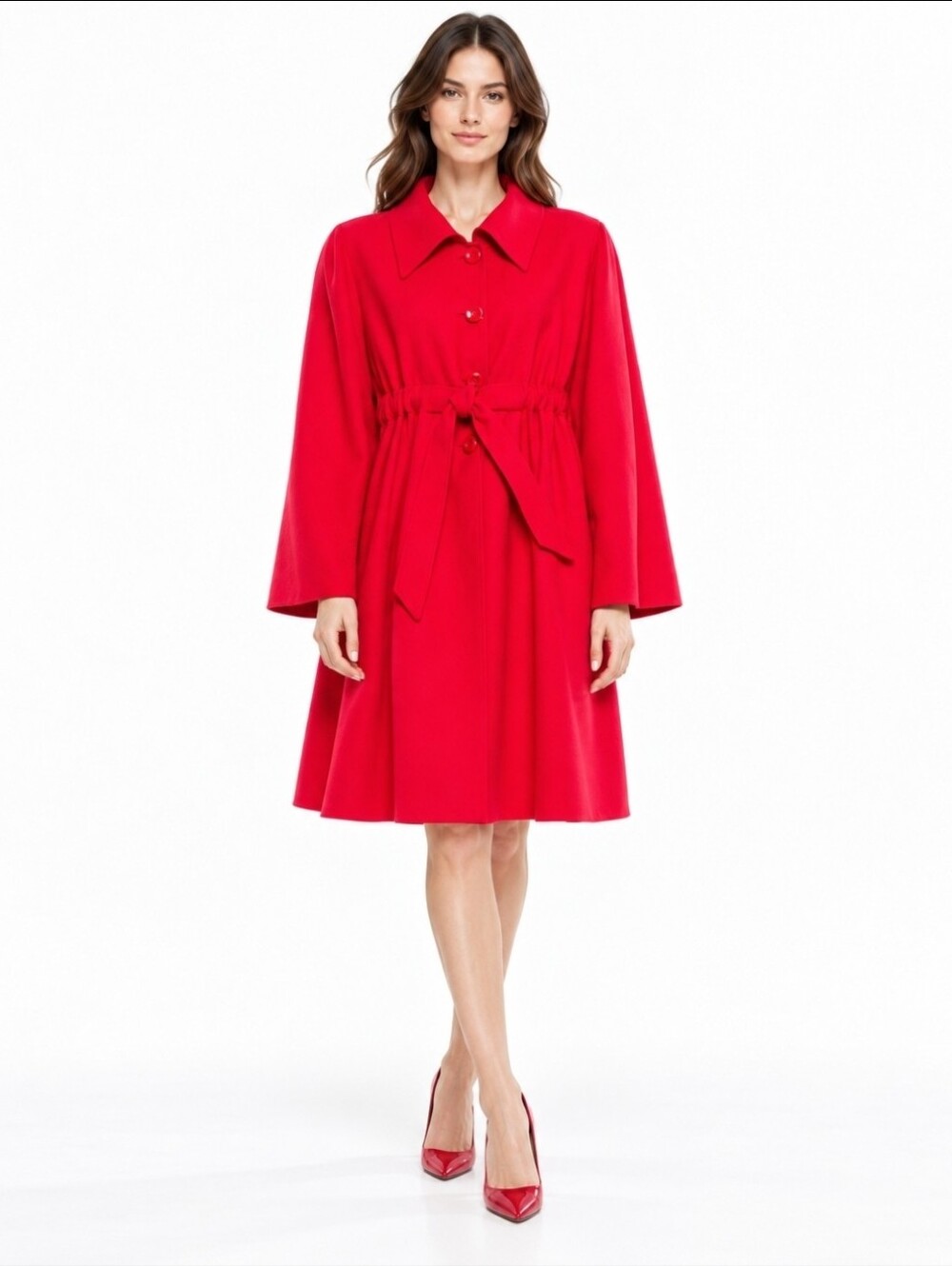 Valentino wool Coat w dual pockets, front button closure Size L/US10/IT46